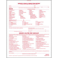 JJ Keller Detailed Driver's Vehicle Inspection Report with CSA Checklist, Book Format Stock