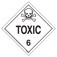 JJ Keller Division 6.1 Toxic Placard - Worded