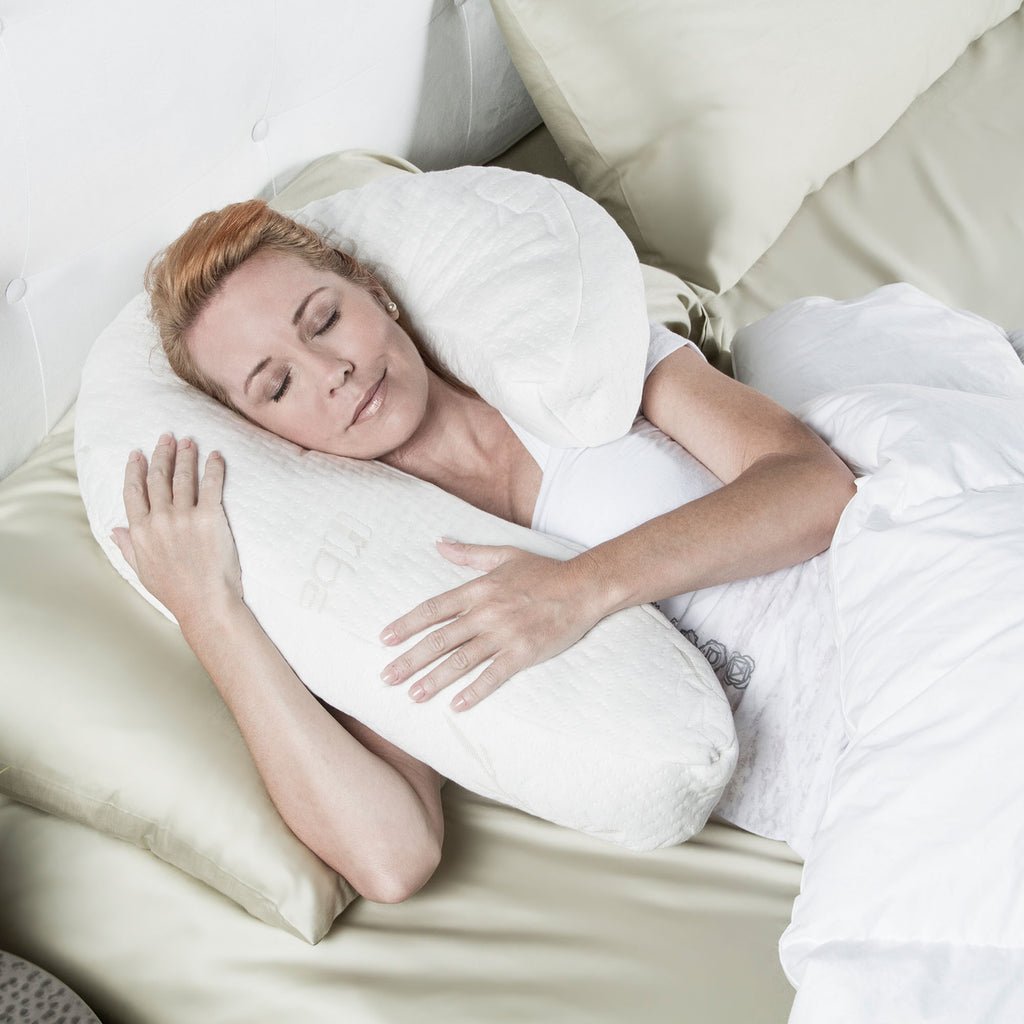 Avana Uno Memory Foam Snuggle Pillow | Ergonomic Side-Sleeper Support
