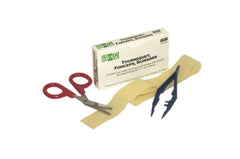 First Aid Only Rubber Tourniquet, Tweezers, Scissors, 1 of Each in the Kit