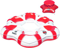 Swimline Solstice Inflatable SuperChill Island 6 Person Water Raft Float Lounger