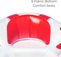 Swimline Solstice Inflatable SuperChill Island 6 Person Water Raft Float Lounger