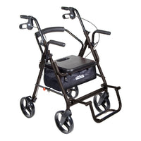 Drive Medical Duet Rollator/Transport Chair with 8" Casters