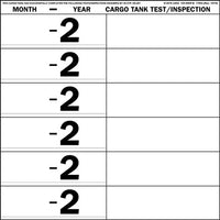 JJ Keller Cargo Tank Inspection Label (Pack of 10)