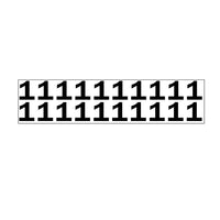 JJ Keller Individual 1.25" Vinyl Numbers