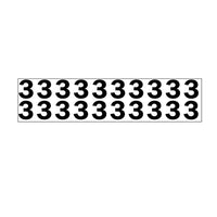 JJ Keller Individual 1.25" Vinyl Numbers