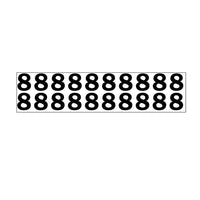 JJ Keller Individual 1.25" Vinyl Numbers