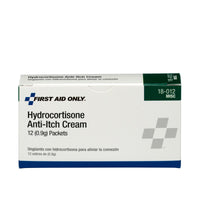 First Aid Only Hydrocortisone Cream, 12 Per Box