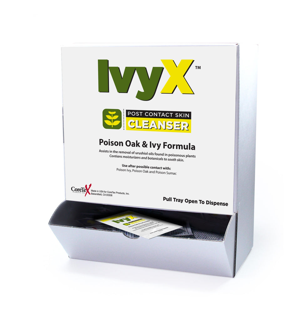 First Aid Only IvyX Post-Contact Cleanser Packets, 50 Count Box