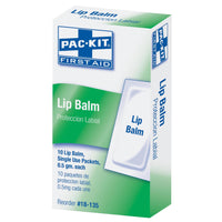 First Aid Only Lip Balm Packets, 10 Per Box(Pack of 150)