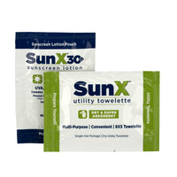 First Aid Only SunX30 Lotion And Wipe Combo Pack, 300 Per Box