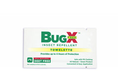 First Aid Only BugX DEET FREE Insect Repellent Wipes, 50 Per Box