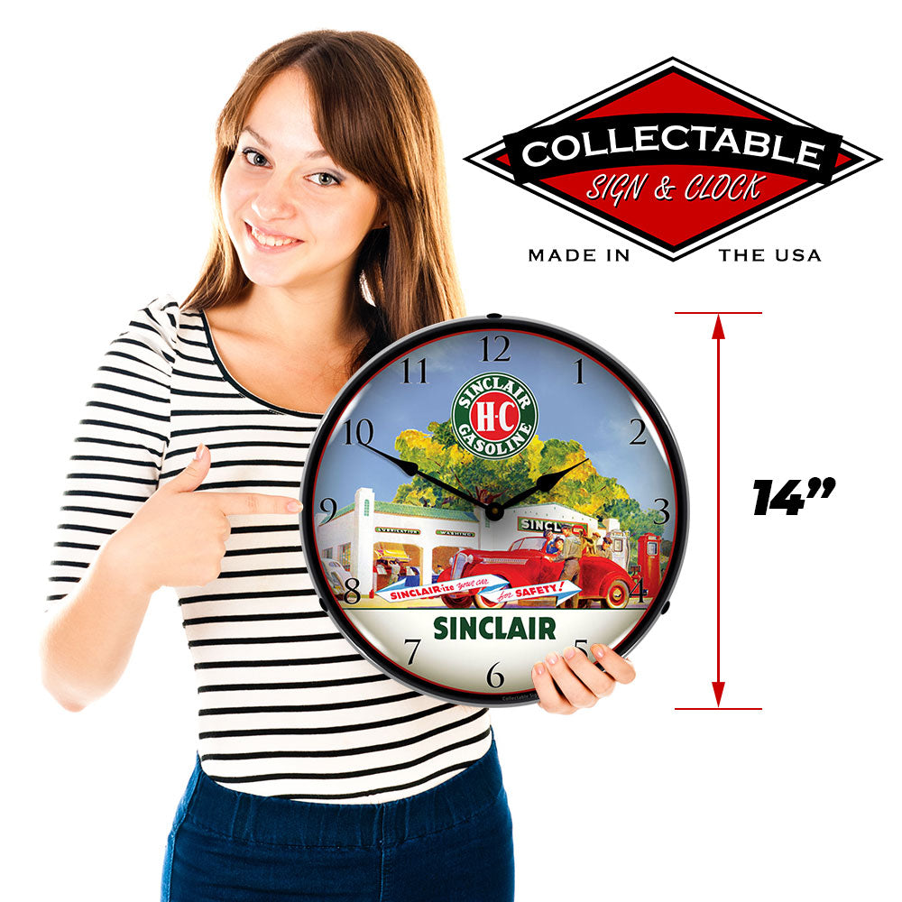 Sinclair Station 14" LED Wall Clock