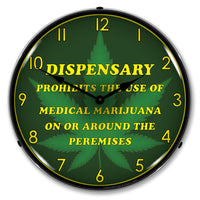 Marijuana Dispensary 14" LED Wall Clock