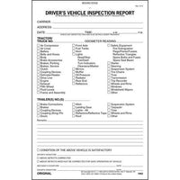 JJ Keller Detailed Driver's Vehicle Inspection Report, 3-Ply, Carbonless - Stock