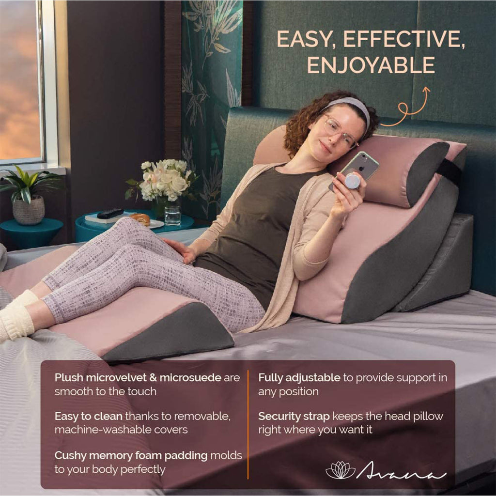 Avana Kind Bed Orthopedic Support Pillow System | Modular Bed Positioning and Comfort Support