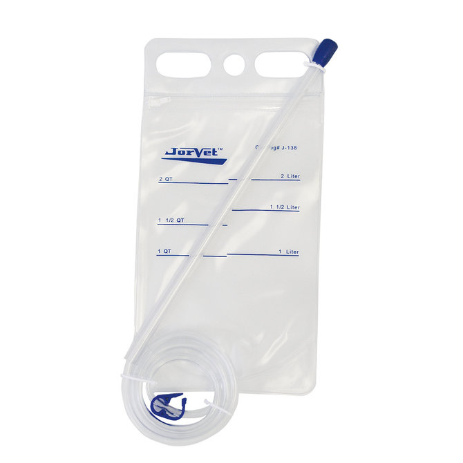 Jorgensen Labs J0138 Oral Calf Drencher 2-Liter Feeder Bag with Flexible Tube