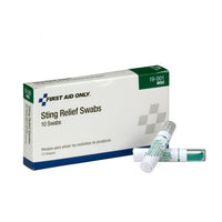 First Aid Only Sting Relief Swabs, 10 Per Box(Pack of 50)
