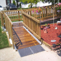 Rampit USA 39" Wide Wood Aluminum Wheelchair Ramps