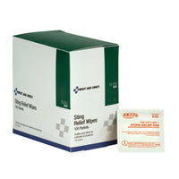 First Aid Only Sting Relief Wipes, 100 Per Box