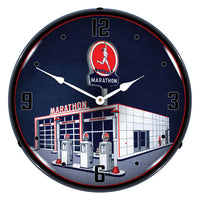 Marathon Gas Station 14" LED Wall Clock