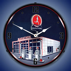 Marathon Gas Station 14" LED Wall Clock