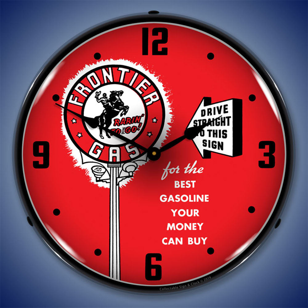 Frontier Gas 14" LED Wall Clock