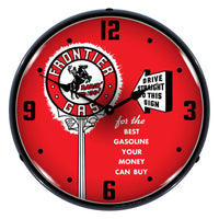 Frontier Gas 14" LED Wall Clock