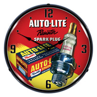Autolite Resistor Spark Plugs 14" LED Wall Clock