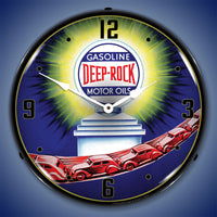 Deep-Rock Gasoline Motor Oils 14" LED Wall Clock