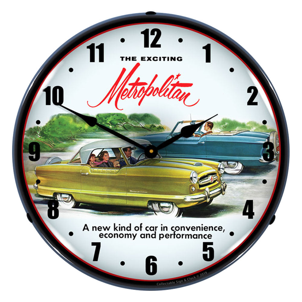The Exciting 1955 Metropolitan 14" LED Wall Clock