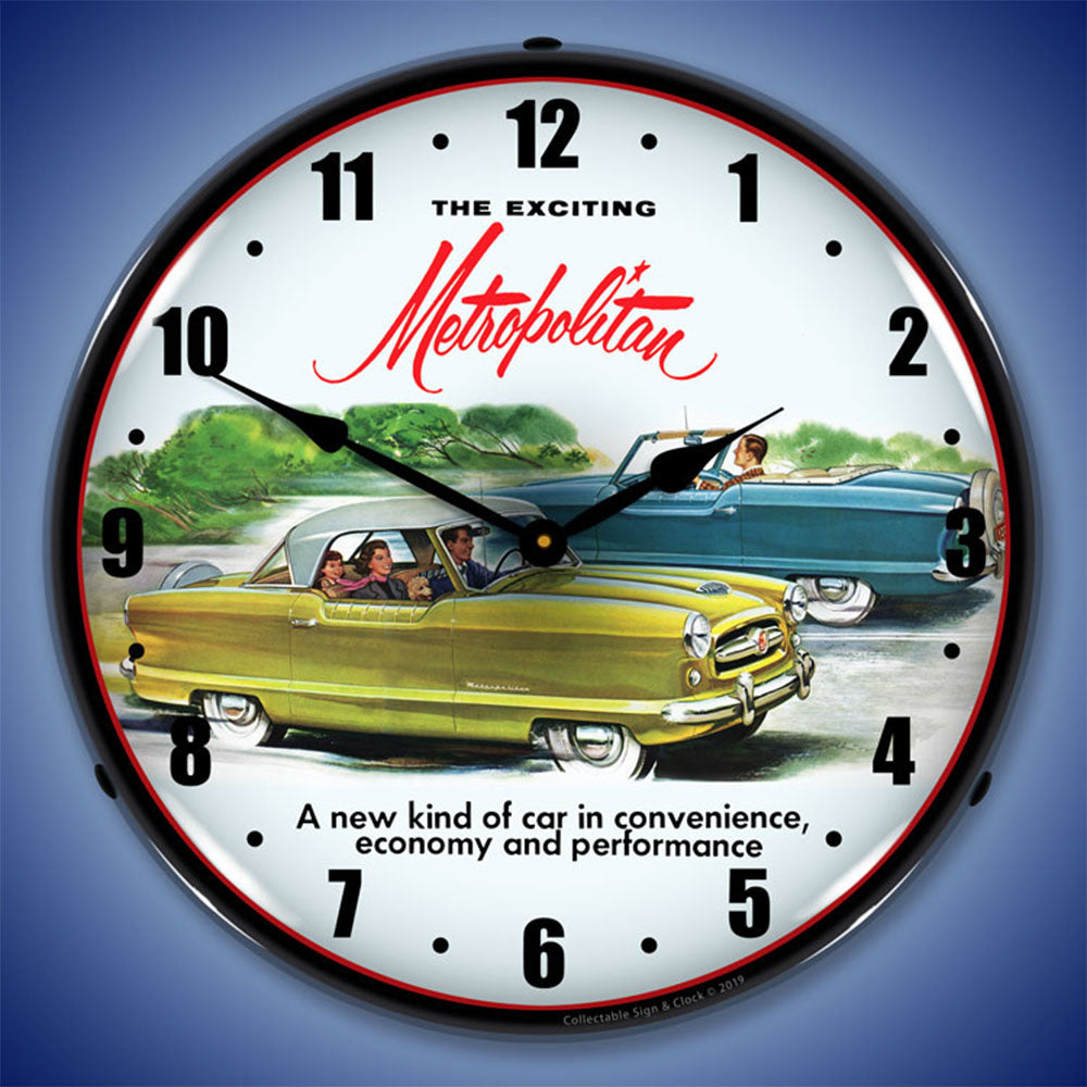 The Exciting 1955 Metropolitan 14" LED Wall Clock