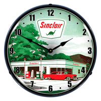 Sinclair Gas Station 2 14" LED Wall Clock