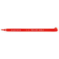 JJ Keller Plastic Trailer Seal, Red, Stock (Pack of 100)