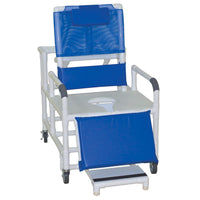 ConvaQuip 196-30-BAR Bariatric Reclining Shower Commode Chair