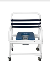 Mor-Medical Deluxe New Era Infection Control Shower Commode Chair with Commode Pail
