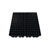 Justrite 4 Drum Plastic Pallet Without Drain - Black