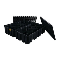 Justrite 4 Drum Plastic Pallet Without Drain - Black