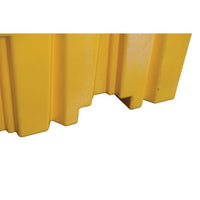 Justrite 4 Drum Plastic Pallet, Without Drain - Yellow