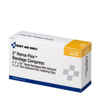 First Aid Only 2" Hema-Flex Bandage Compress, 4 Per Box (Pack of 75)