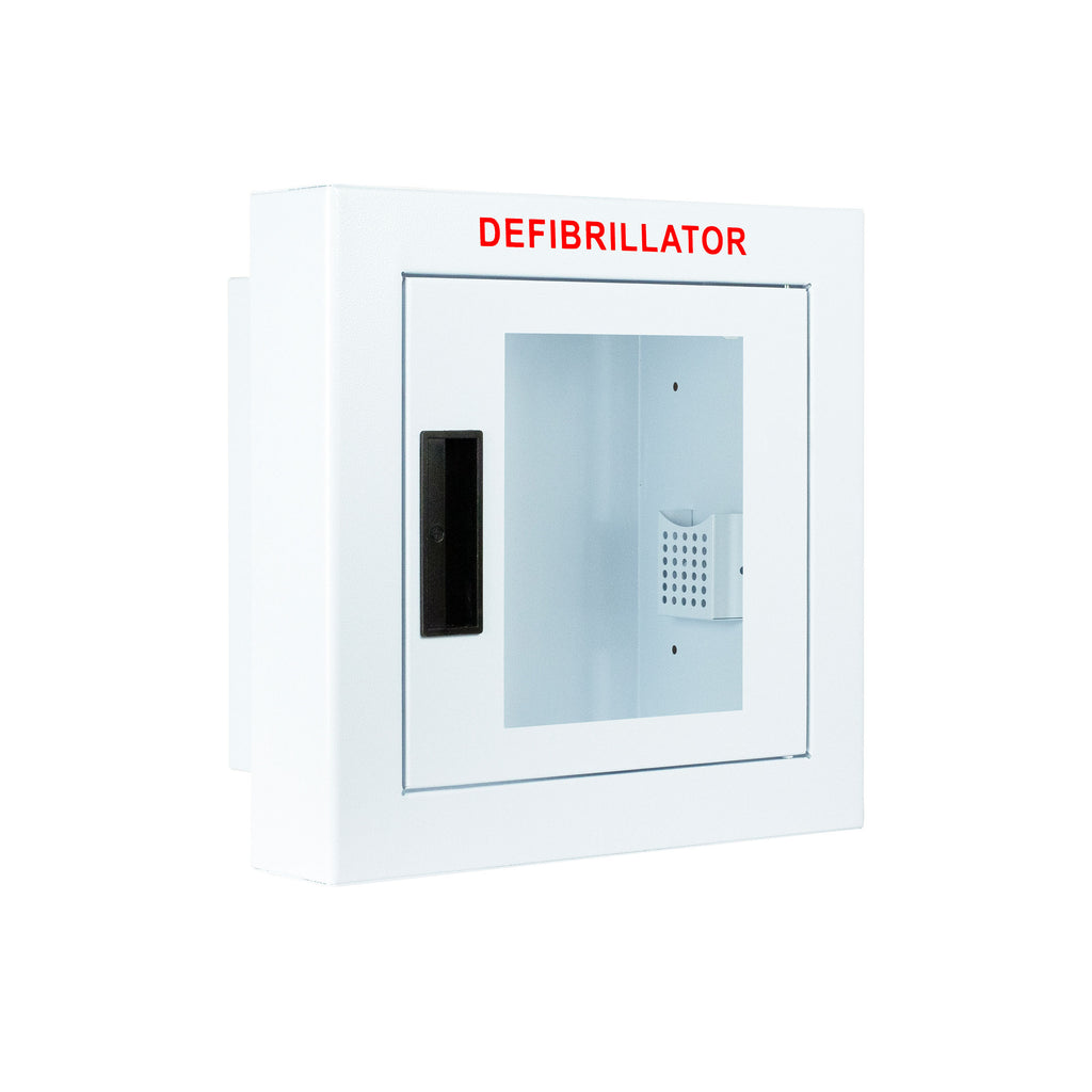 Cubix Safety Semi-Recessed Compact AED Cabinet – Low-Profile Institutional AED Storage