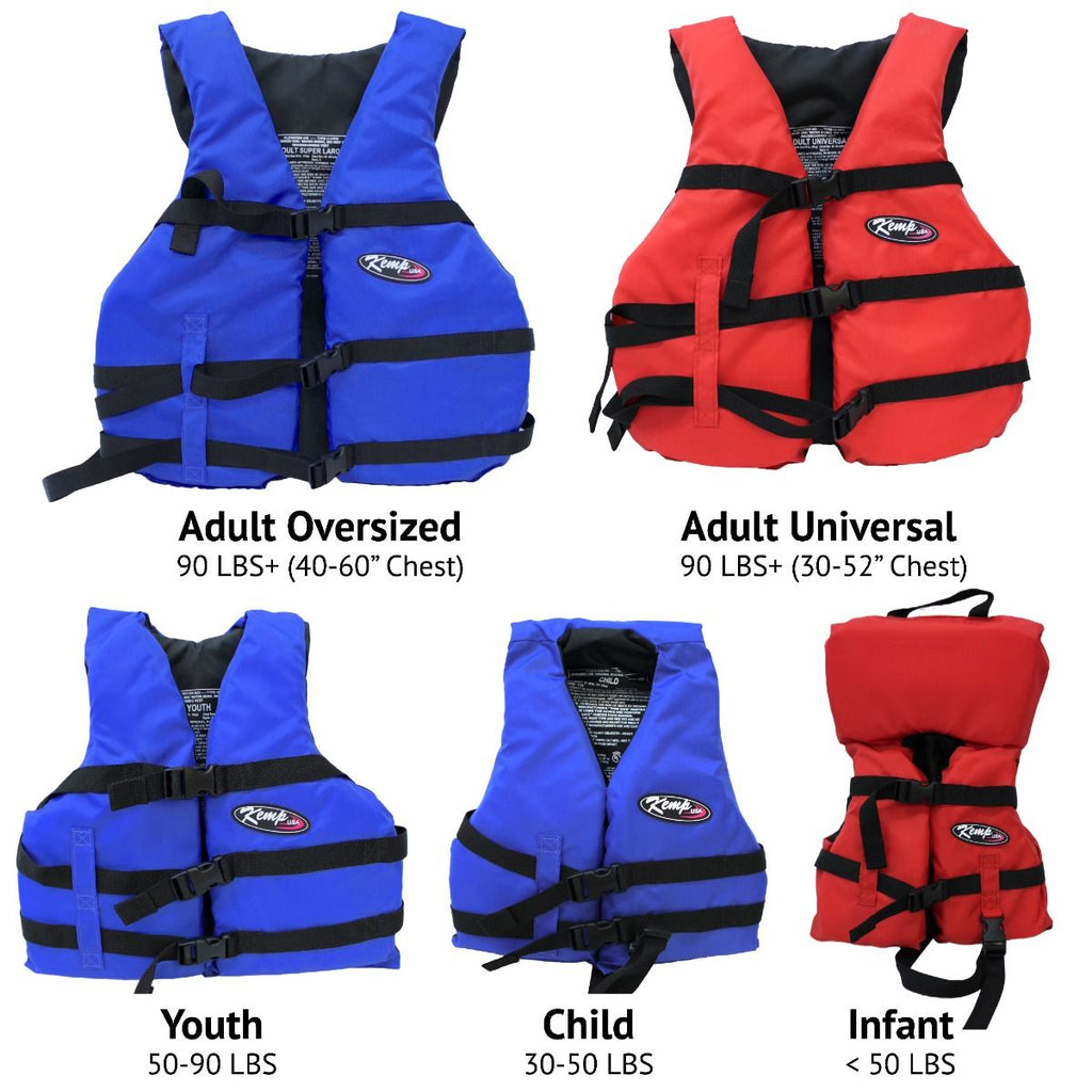 Kemp USA Universal Type II Life Jacket PFD