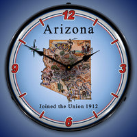 State of Arizona 14" LED Wall Clock