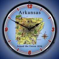 State of Arkansas 14" LED Wall Clock