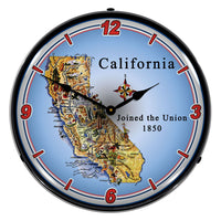 State of California 14" LED Wall Clock