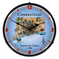 State of Connecticut 14" LED Wall Clock