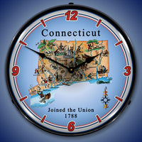 State of Connecticut 14" LED Wall Clock
