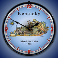 State of Kentucky 14" LED Wall Clock