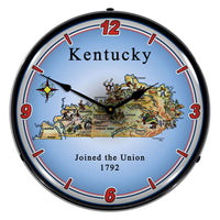 State of Kentucky 14" LED Wall Clock