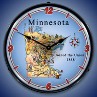 State of Minnesota 14" LED Wall Clock